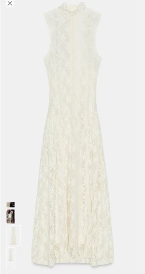 ZARA Dress White thumbnail 3