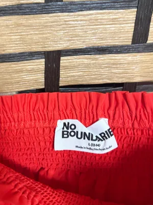 No boundaries red poplin cotton dress size large thumbnail 6