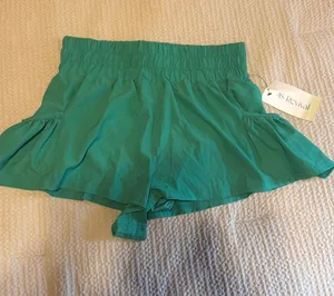 Altar'd State AS Revival Green Athletic Running Shorts | Size S thumbnail 1