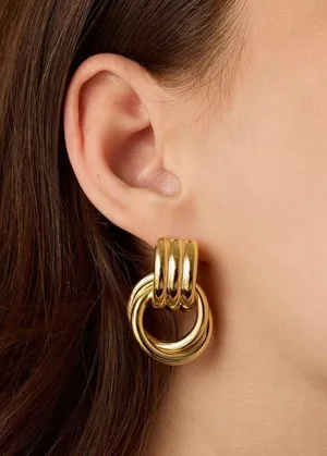Pavoi Amazon Gold Earrings thumbnail 3