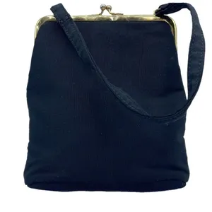Vintage Virginia ribbed fabric tiny satchel. . thumbnail 1