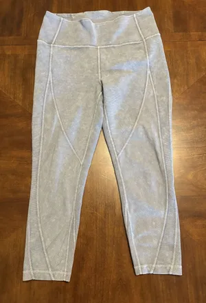 Lululemon Leggings Womens 10 Blue-Grey High Rise Yoga Pants Athletic Gym Run thumbnail 1
