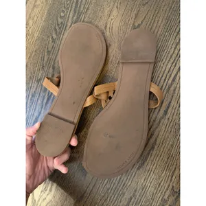 Tory Burch Miller Sandals Sz 11 brown Leather thumbnail 12