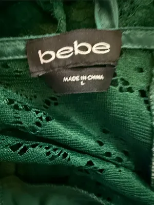 bebe Dark Green Lace Maxi Slip Dress thumbnail 13
