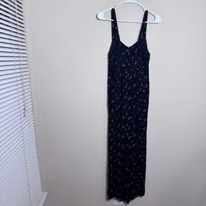 Madewell Smocked Crop Wide Leg Jumpsuit in Floral Toss thumbnail 10