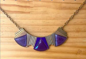 Gold tone necklace. Vintage. thumbnail 1