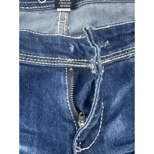 Ariya Women's Dark Wash‎ Distressed Emroidered Straight Leg SZ 9/10 Western thumbnail 11