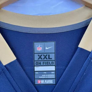 Nfl | Nike Rams Short Sleeve Jersey Jared Goff Xxl Navy And Gold thumbnail 4