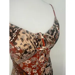 Inspired Hearts Midi Dress Size M Babydoll Patchwork Boho Y2K Hippie‎ Festival thumbnail 8
