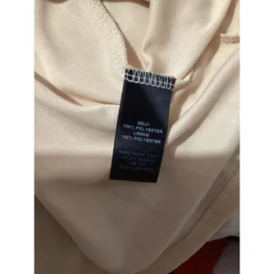 Lulus Beige Long Sleeve Slit Shift Mini Dress V-Neck Pullover M thumbnail 8