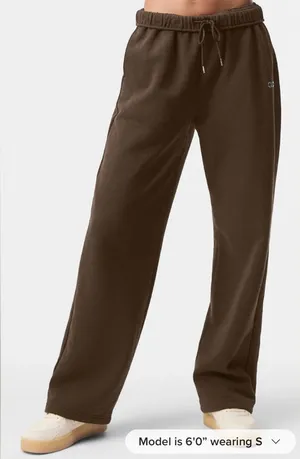 Alo Yoga NWT Accolade Straight Leg Sweatpants in Expresso Color Size XL thumbnail 1