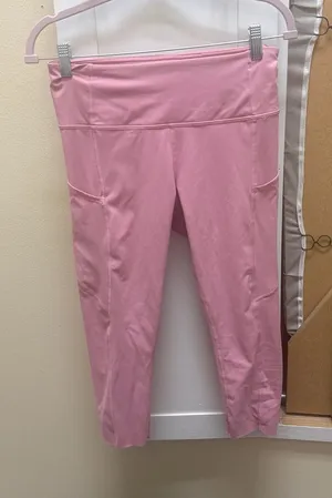 CRZ YOGA High Waisted 7/8 Leggings with Pockets Pink Size M(8/10) thumbnail 1
