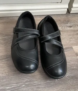 Orthofeet Black 865 CELINA Mary Jane Orthotic Ergonomic Shoes Women Size 7.5 thumbnail 1