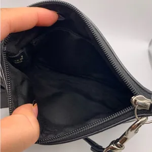 COACH Black Signature Canvas Wristlet thumbnail 4