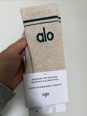 ALO unisex throwback sock size M thumbnail 2