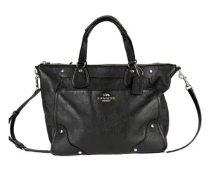 Coach Black Leather Mickie Two Way Satchel Bag F34040 thumbnail 1