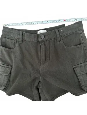 PacSun Mid Rise Cargo Shorts Forest Green NWT Size 28 thumbnail 7