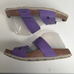 Birkenstock Betula 39 Sandals Purple Slide Two Strap Cork Footbed Adjustable Comfort Shoes thumbnail 2