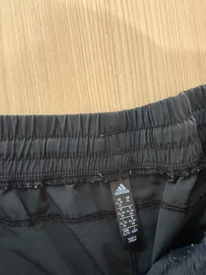 Adidas Athletic Shorts XL Xtra Large Solid Black Elastic Waist PullOn Neutral thumbnail 2