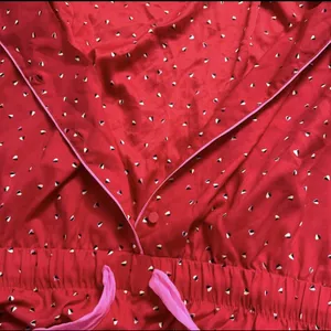 Victoria’s Secret Red Short-Sleeve Pajama Romper thumbnail 5