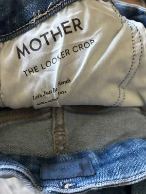 MOTHER Women's the looker Crop Jeans - Medium Blue Wash thumbnail 9