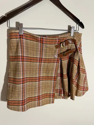 Free People Bali Tai Plaid Skirt thumbnail 4