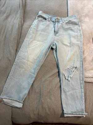 EUC Madewell 90s Straight Crop Distressed Jeans Size 31 thumbnail 1