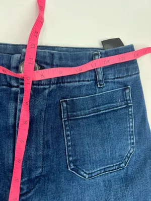 Anthropologie Pilero The Skipper Cropped Wide Leg Jeans Sz 27 tall thumbnail 8