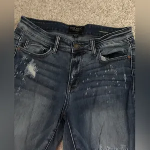 JUDY BLUE boyfriend Fit Distressed Denim Jeans pants women size 28 thumbnail 4