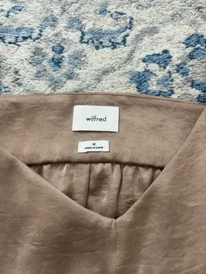 Aritzia Wilfred Brown Silk Dress thumbnail 3