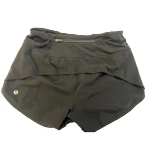 Lululemon Size 4 Tall‎ Speed Up Short 4" Lined Pocket Black Running Yoga W7AYMT thumbnail 2