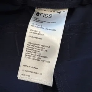 Figs navy jogger scrubs pants size XS/S thumbnail 2