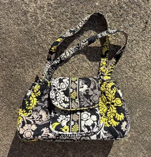 Vera Bradley Paisley Kiss Lock Dome Handbag Purse Baroque thumbnail 1