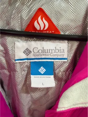 Columbia Omni-Heat Women’s Pink Hooded Waterproof Jacket Size Large thumbnail 2