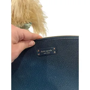 Kate Spade Jeanne Petrol Blue Mini Crossbody Bag Pebbled Leather * Missing Strap thumbnail 2