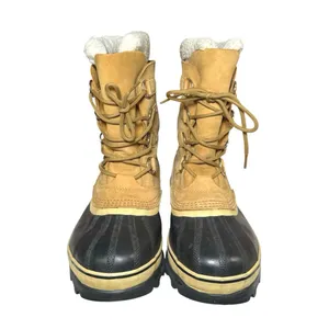 Sorel Caribou Women's Tan Lace Up Shearling Waterproof Mid Winter Duck Boots 9 thumbnail 2