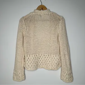 Anthropologie Akemi + Kin Cream Open Cardigan Sweater Size Small thumbnail 7