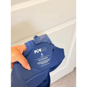 Popflex Coquette Long Sleeve Mesh Bra in Sapphire Small Pilate Gym thumbnail 3