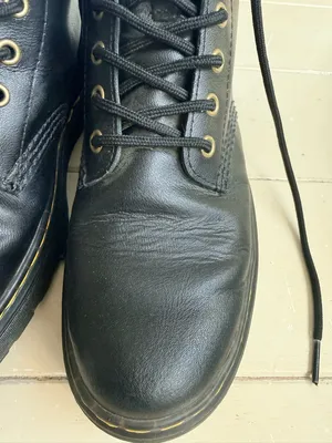 Dr. Martens Black Leather 8-Eye Lace-Up Combat Boots thumbnail 2