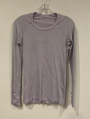 Lululemon Swiftly Tech Shirt Womens 6 Purple Long Sleeve Crewneck Running thumbnail 1