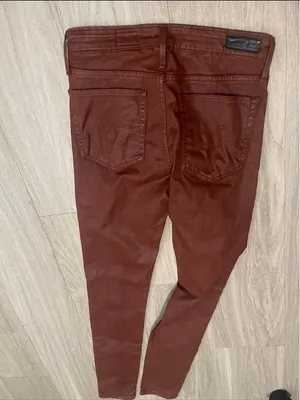 Ag Adriano Goldschmied Rust Red Slim Jeans thumbnail 3