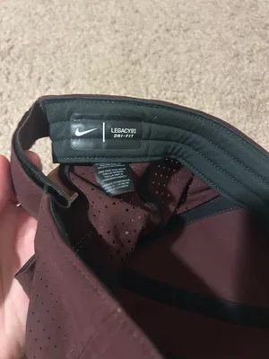 Nike Maroon Cap with Black Swoosh thumbnail 3