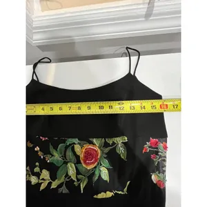 HORTLY WESTWOOD Black Spaghetti Strap Maxi Dress Floral‎ Waist Panel thumbnail 7