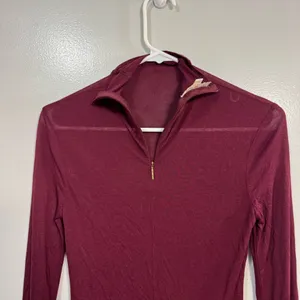 Tory Burch Burgundy Turtleneck Size XXS  thumbnail 3