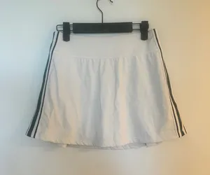 Alala White Tennis Skort with Black Side Stripe thumbnail 1