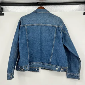 Old navy Classic Jean Jacket button front denim blue 100% cotton Women size XL thumbnail 5