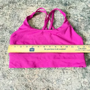 Lululemon Energy Longline Bra Bright Pink Raspberry size 8 W2AV0S thumbnail 6