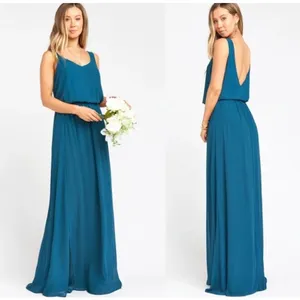 NWT Show Me Your Mumu Kendall Maxi Dress‎ in Deep Jade Chiffon thumbnail 6