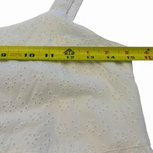 The Drop White Boho Cottage Eyelet Tiered Maxi Dress Size XS Cotton Coastal thumbnail 7