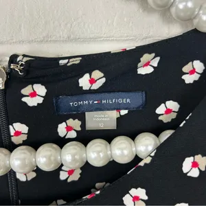 Tommy Hilfiger Floral Print Stretch Mini Bell Sleeve Dress Size 12 thumbnail 3